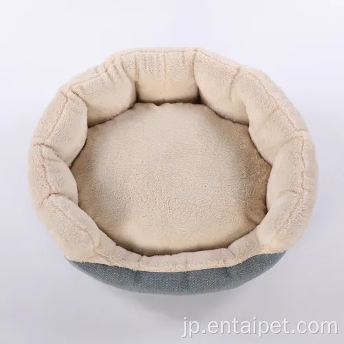 丸い柔らかい猫製品環境に優しいペット猫ベッド
